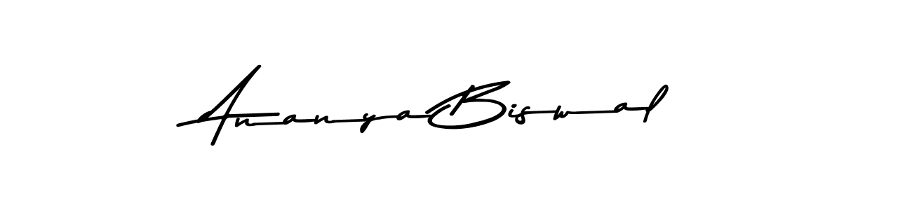 Create a beautiful signature design for name Ananya Biswal. With this signature (Asem Kandis PERSONAL USE) fonts, you can make a handwritten signature for free. Ananya Biswal signature style 9 images and pictures png
