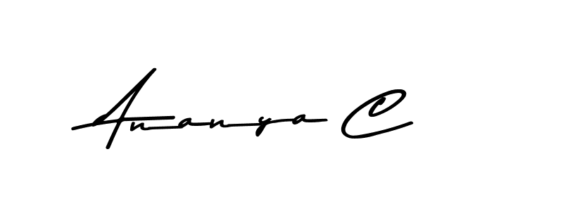Make a beautiful signature design for name Ananya C. With this signature (Asem Kandis PERSONAL USE) style, you can create a handwritten signature for free. Ananya C signature style 9 images and pictures png