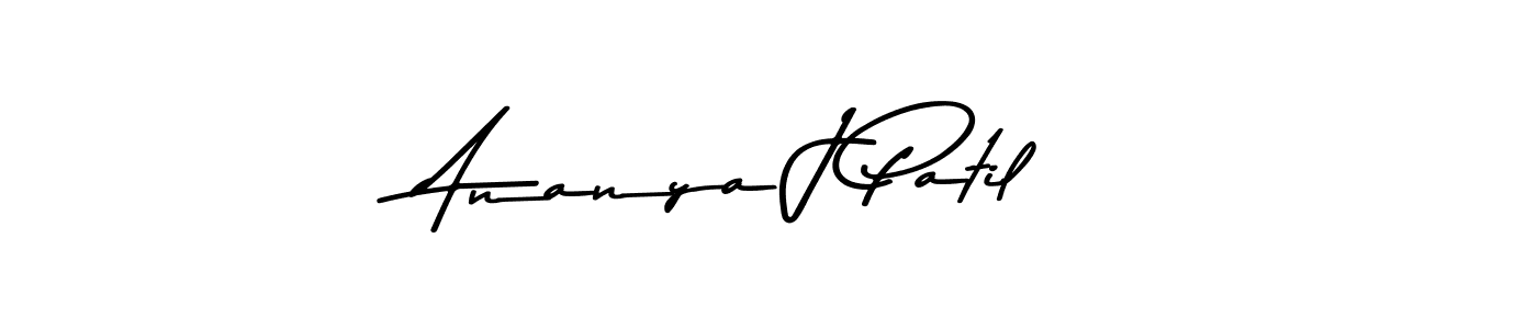 Also You can easily find your signature by using the search form. We will create Ananya J Patil name handwritten signature images for you free of cost using Asem Kandis PERSONAL USE sign style. Ananya J Patil signature style 9 images and pictures png