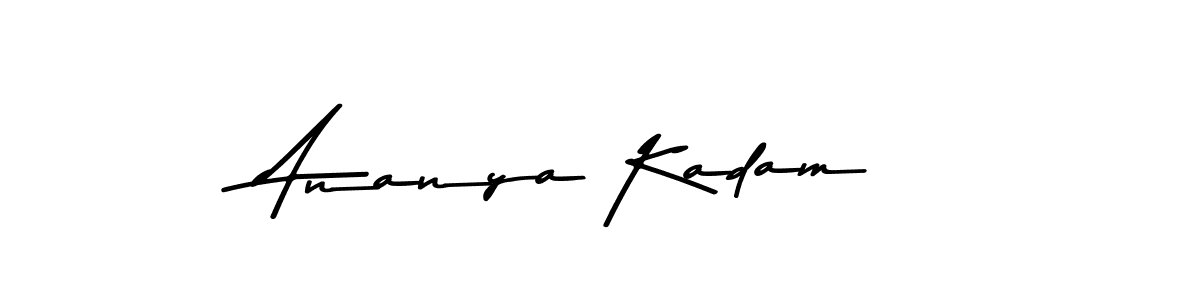 Similarly Asem Kandis PERSONAL USE is the best handwritten signature design. Signature creator online .You can use it as an online autograph creator for name Ananya Kadam. Ananya Kadam signature style 9 images and pictures png