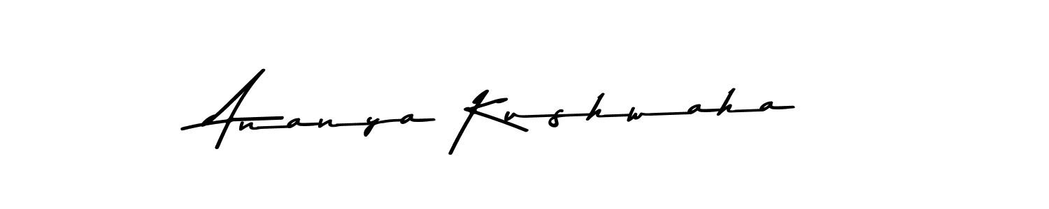 The best way (Asem Kandis PERSONAL USE) to make a short signature is to pick only two or three words in your name. The name Ananya Kushwaha include a total of six letters. For converting this name. Ananya Kushwaha signature style 9 images and pictures png