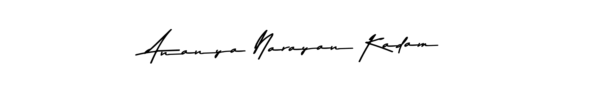 This is the best signature style for the Ananya Narayan Kadam name. Also you like these signature font (Asem Kandis PERSONAL USE). Mix name signature. Ananya Narayan Kadam signature style 9 images and pictures png