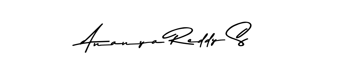 Make a beautiful signature design for name Ananya Reddy S. With this signature (Asem Kandis PERSONAL USE) style, you can create a handwritten signature for free. Ananya Reddy S signature style 9 images and pictures png