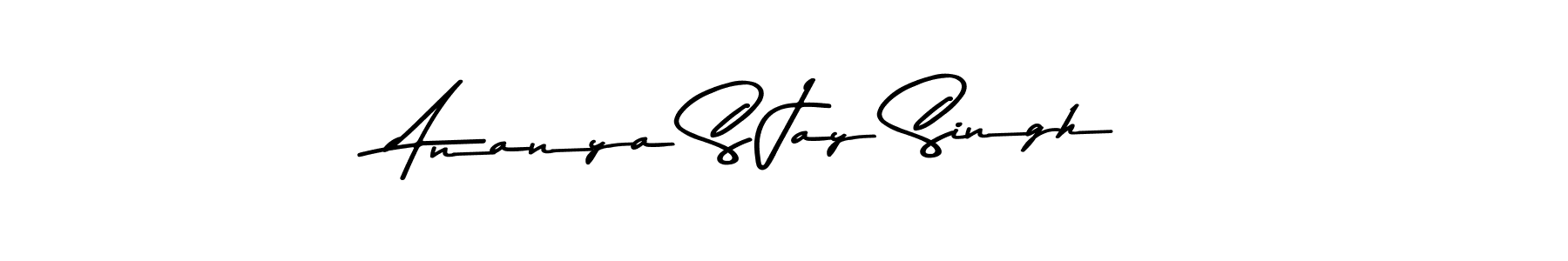 Use a signature maker to create a handwritten signature online. With this signature software, you can design (Asem Kandis PERSONAL USE) your own signature for name Ananya S Jay Singh. Ananya S Jay Singh signature style 9 images and pictures png