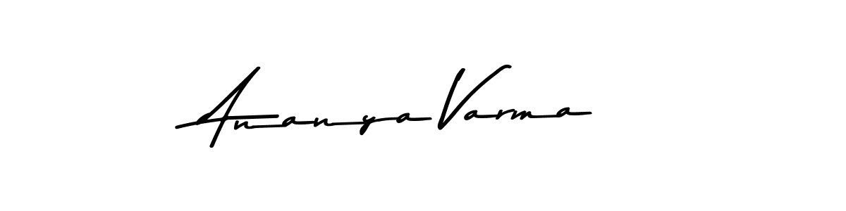 Create a beautiful signature design for name Ananya Varma. With this signature (Asem Kandis PERSONAL USE) fonts, you can make a handwritten signature for free. Ananya Varma signature style 9 images and pictures png