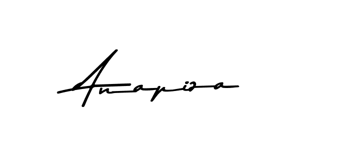 How to make Anapiza name signature. Use Asem Kandis PERSONAL USE style for creating short signs online. This is the latest handwritten sign. Anapiza signature style 9 images and pictures png