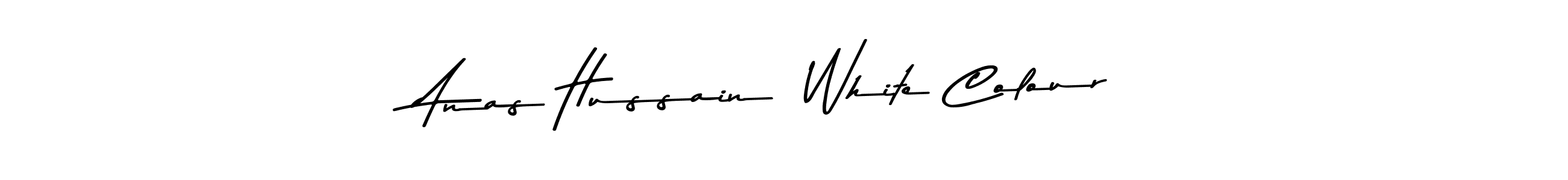 Use a signature maker to create a handwritten signature online. With this signature software, you can design (Asem Kandis PERSONAL USE) your own signature for name Anas Hussain  White Colour. Anas Hussain  White Colour signature style 9 images and pictures png