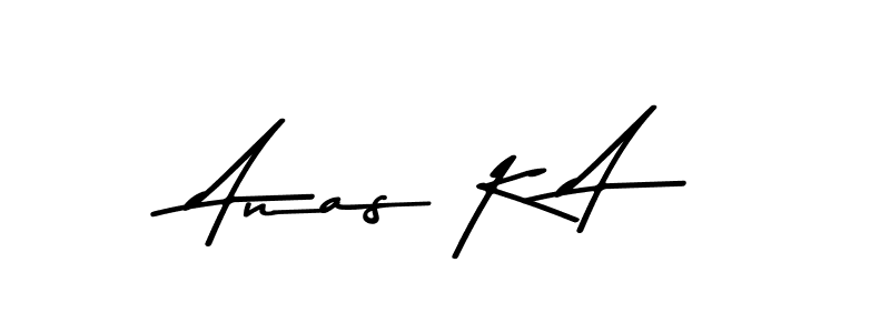 Also You can easily find your signature by using the search form. We will create Anas K A name handwritten signature images for you free of cost using Asem Kandis PERSONAL USE sign style. Anas K A signature style 9 images and pictures png