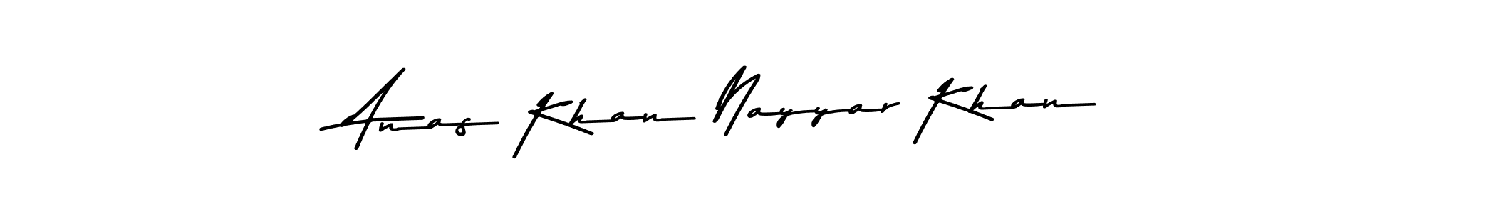 Create a beautiful signature design for name Anas Khan Nayyar Khan. With this signature (Asem Kandis PERSONAL USE) fonts, you can make a handwritten signature for free. Anas Khan Nayyar Khan signature style 9 images and pictures png