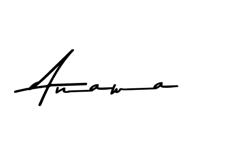 Make a beautiful signature design for name Anawa. With this signature (Asem Kandis PERSONAL USE) style, you can create a handwritten signature for free. Anawa signature style 9 images and pictures png