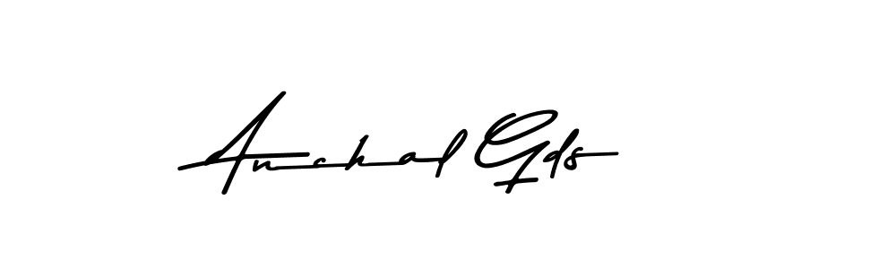 Create a beautiful signature design for name Anchal Gds. With this signature (Asem Kandis PERSONAL USE) fonts, you can make a handwritten signature for free. Anchal Gds signature style 9 images and pictures png