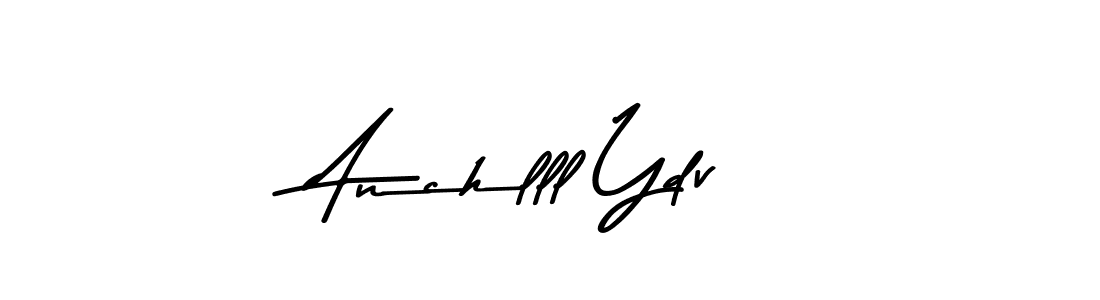 Design your own signature with our free online signature maker. With this signature software, you can create a handwritten (Asem Kandis PERSONAL USE) signature for name Anchlll Ydv. Anchlll Ydv signature style 9 images and pictures png