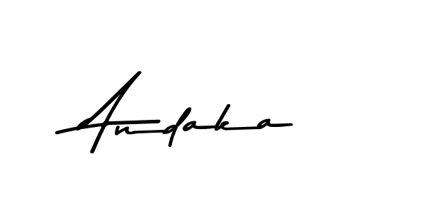 Also we have Andaka name is the best signature style. Create professional handwritten signature collection using Asem Kandis PERSONAL USE autograph style. Andaka signature style 9 images and pictures png