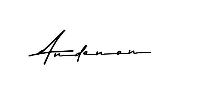 How to make Andenon signature? Asem Kandis PERSONAL USE is a professional autograph style. Create handwritten signature for Andenon name. Andenon signature style 9 images and pictures png