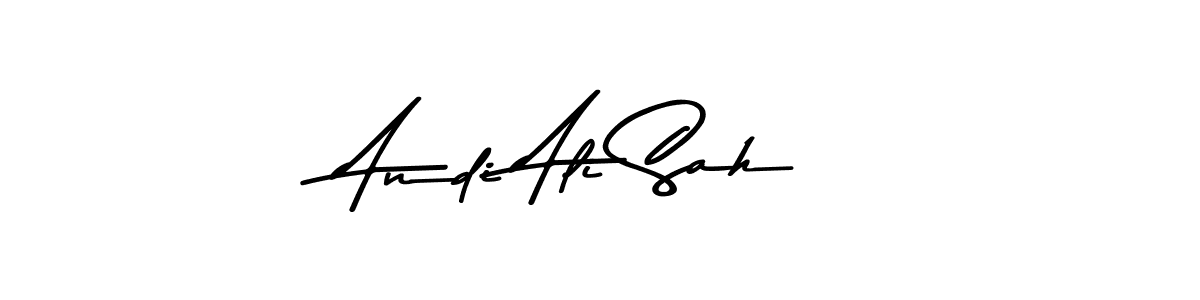 Make a beautiful signature design for name Andi Ali Sah. With this signature (Asem Kandis PERSONAL USE) style, you can create a handwritten signature for free. Andi Ali Sah signature style 9 images and pictures png