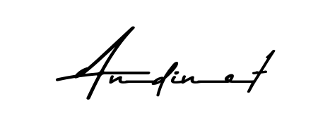 A dynamic signature style for Andinet using Asem Kandis PERSONAL USE script. Designed to look authentic, handwritten, and professional. Andinet signature style 9 images and pictures png