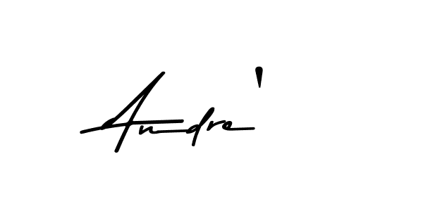 How to make Andre' name signature. Use Asem Kandis PERSONAL USE style for creating short signs online. This is the latest handwritten sign. Andre' signature style 9 images and pictures png