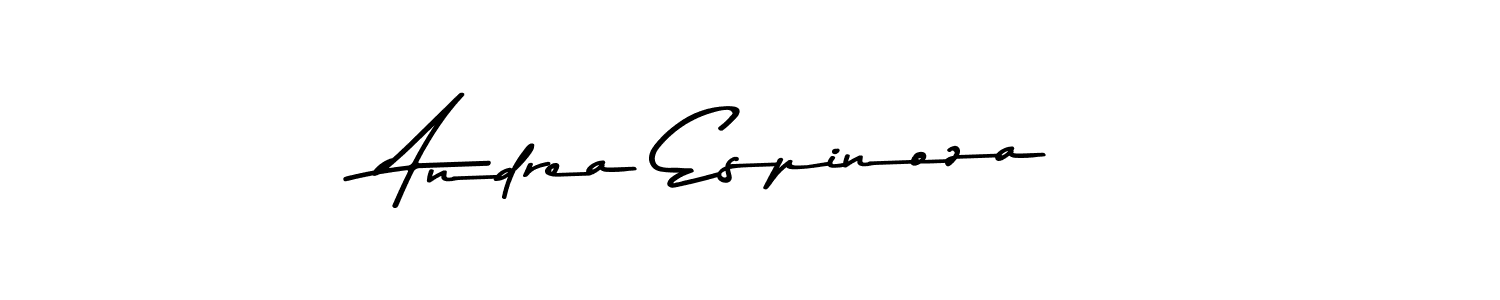 Create a beautiful signature design for name Andrea Espinoza. With this signature (Asem Kandis PERSONAL USE) fonts, you can make a handwritten signature for free. Andrea Espinoza signature style 9 images and pictures png