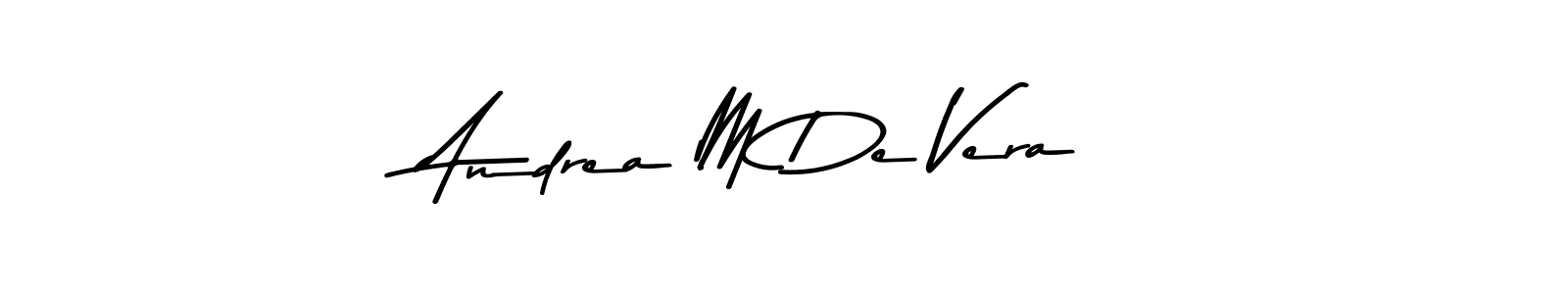 Design your own signature with our free online signature maker. With this signature software, you can create a handwritten (Asem Kandis PERSONAL USE) signature for name Andrea M De Vera. Andrea M De Vera signature style 9 images and pictures png