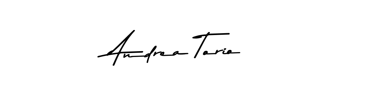 Make a beautiful signature design for name Andrea Torio. With this signature (Asem Kandis PERSONAL USE) style, you can create a handwritten signature for free. Andrea Torio signature style 9 images and pictures png