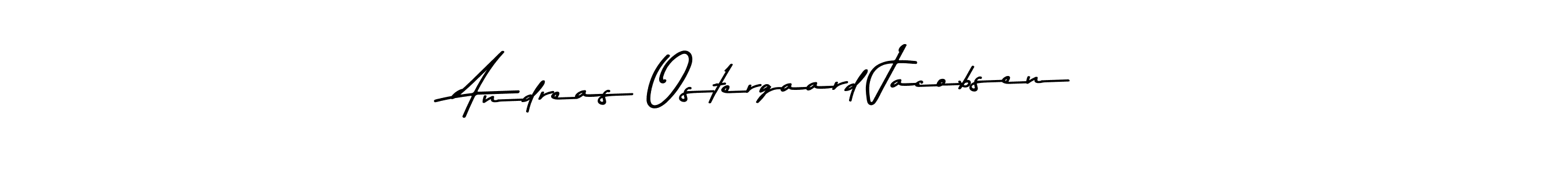 Asem Kandis PERSONAL USE is a professional signature style that is perfect for those who want to add a touch of class to their signature. It is also a great choice for those who want to make their signature more unique. Get Andreas Ostergaard Jacobsen name to fancy signature for free. Andreas Ostergaard Jacobsen signature style 9 images and pictures png