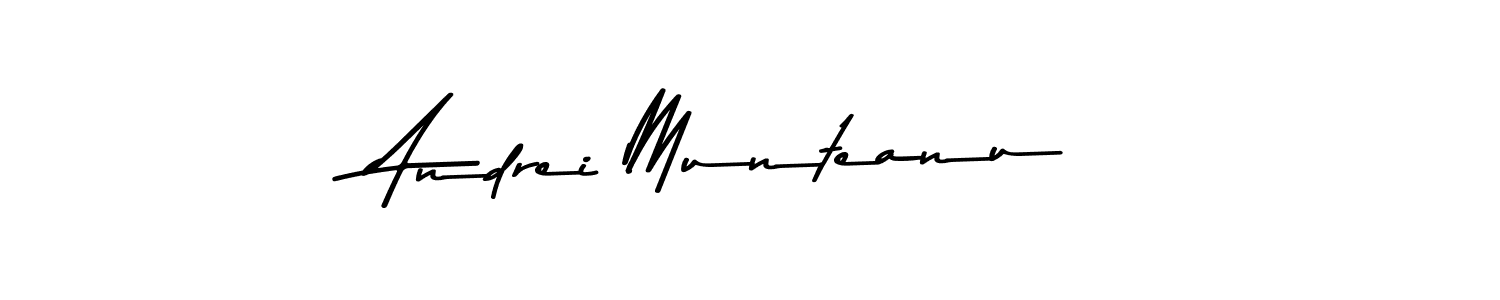 Design your own signature with our free online signature maker. With this signature software, you can create a handwritten (Asem Kandis PERSONAL USE) signature for name Andrei Munteanu. Andrei Munteanu signature style 9 images and pictures png