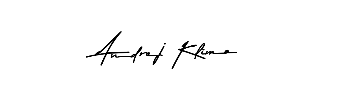 Create a beautiful signature design for name Andrej Klimo. With this signature (Asem Kandis PERSONAL USE) fonts, you can make a handwritten signature for free. Andrej Klimo signature style 9 images and pictures png