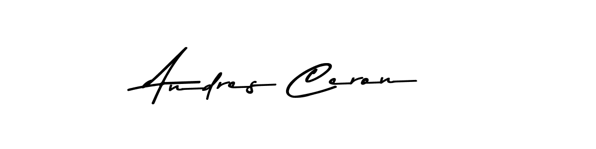 Also You can easily find your signature by using the search form. We will create Andres Ceron name handwritten signature images for you free of cost using Asem Kandis PERSONAL USE sign style. Andres Ceron signature style 9 images and pictures png