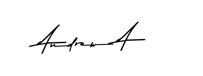 Create a beautiful signature design for name Andrew A. With this signature (Asem Kandis PERSONAL USE) fonts, you can make a handwritten signature for free. Andrew A signature style 9 images and pictures png