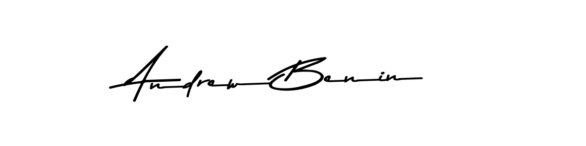 Create a beautiful signature design for name Andrew Benin. With this signature (Asem Kandis PERSONAL USE) fonts, you can make a handwritten signature for free. Andrew Benin signature style 9 images and pictures png