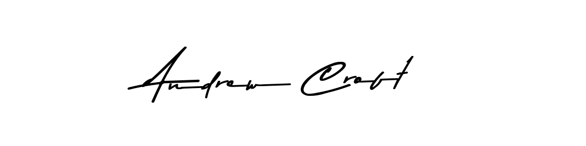 Also You can easily find your signature by using the search form. We will create Andrew Croft name handwritten signature images for you free of cost using Asem Kandis PERSONAL USE sign style. Andrew Croft signature style 9 images and pictures png