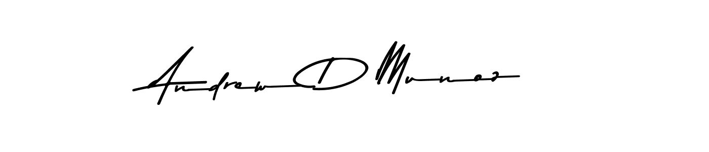 Asem Kandis PERSONAL USE is a professional signature style that is perfect for those who want to add a touch of class to their signature. It is also a great choice for those who want to make their signature more unique. Get Andrew D Munoz name to fancy signature for free. Andrew D Munoz signature style 9 images and pictures png