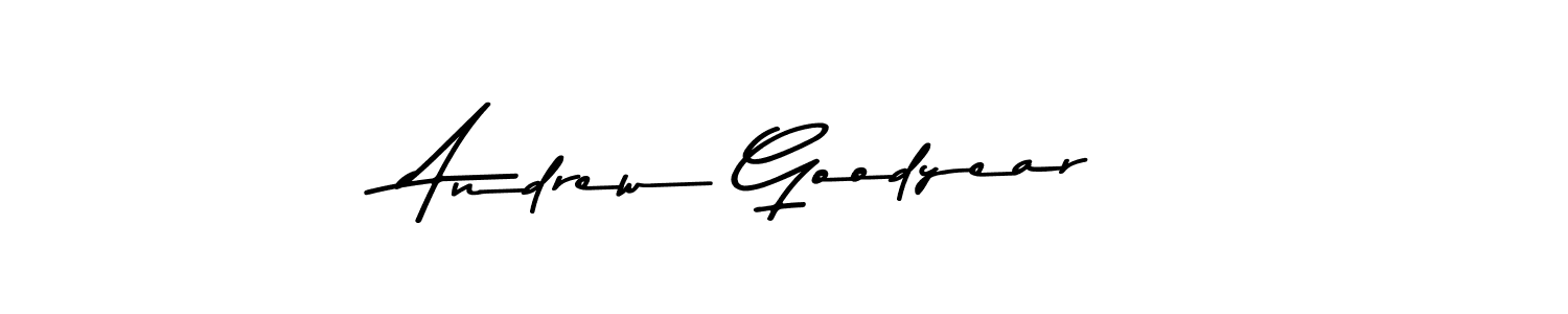 The best way (Asem Kandis PERSONAL USE) to make a short signature is to pick only two or three words in your name. The name Andrew Goodyear include a total of six letters. For converting this name. Andrew Goodyear signature style 9 images and pictures png