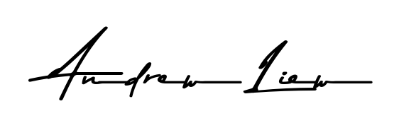 Practice writing Andrew Liew with the flow of Asem Kandis PERSONAL USE lettering. A fantastic source of inspiration for developing your personal signature style. Andrew Liew signature style 9 images and pictures png