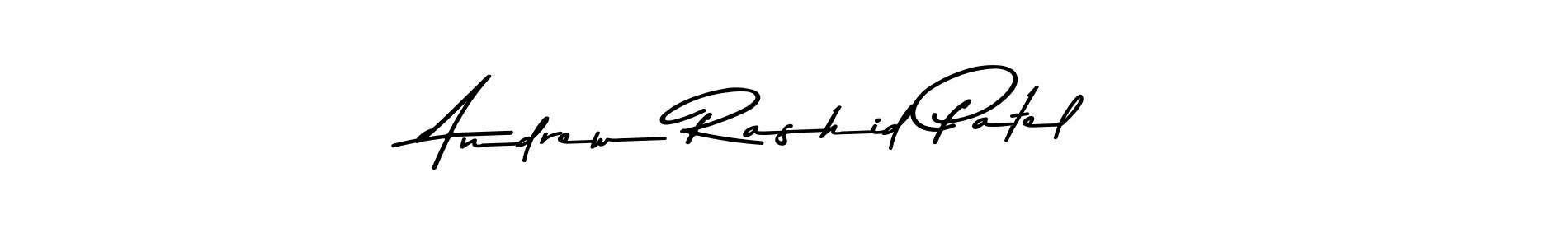 Create a beautiful signature design for name Andrew Rashid Patel. With this signature (Asem Kandis PERSONAL USE) fonts, you can make a handwritten signature for free. Andrew Rashid Patel signature style 9 images and pictures png