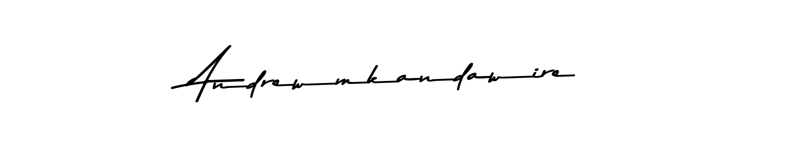 Make a beautiful signature design for name Andrewmkandawire. With this signature (Asem Kandis PERSONAL USE) style, you can create a handwritten signature for free. Andrewmkandawire signature style 9 images and pictures png