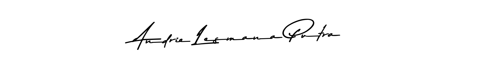 This is the best signature style for the Andrie Lesmana Putra name. Also you like these signature font (Asem Kandis PERSONAL USE). Mix name signature. Andrie Lesmana Putra signature style 9 images and pictures png