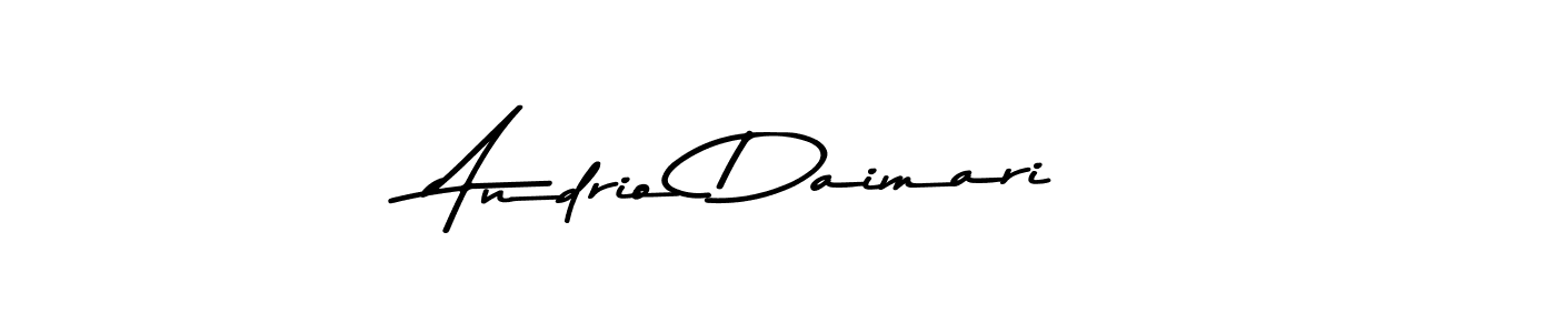 Also You can easily find your signature by using the search form. We will create Andrio Daimari name handwritten signature images for you free of cost using Asem Kandis PERSONAL USE sign style. Andrio Daimari signature style 9 images and pictures png