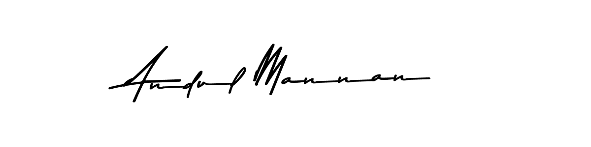 Use a signature maker to create a handwritten signature online. With this signature software, you can design (Asem Kandis PERSONAL USE) your own signature for name Andul Mannan. Andul Mannan signature style 9 images and pictures png