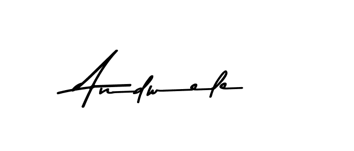 Create a beautiful signature design for name Andwele. With this signature (Asem Kandis PERSONAL USE) fonts, you can make a handwritten signature for free. Andwele signature style 9 images and pictures png