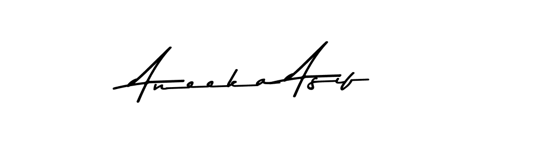 Make a beautiful signature design for name Aneeka Asif. Use this online signature maker to create a handwritten signature for free. Aneeka Asif signature style 9 images and pictures png