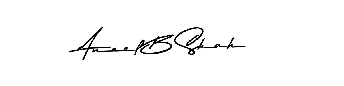 Make a beautiful signature design for name Aneel B Shah. Use this online signature maker to create a handwritten signature for free. Aneel B Shah signature style 9 images and pictures png