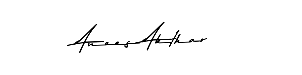 Design your own signature with our free online signature maker. With this signature software, you can create a handwritten (Asem Kandis PERSONAL USE) signature for name Anees Akthar. Anees Akthar signature style 9 images and pictures png