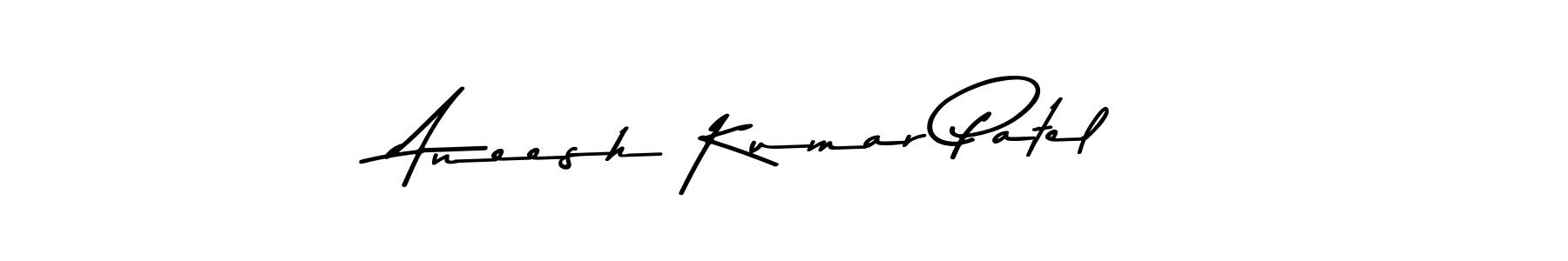 Make a beautiful signature design for name Aneesh Kumar Patel. With this signature (Asem Kandis PERSONAL USE) style, you can create a handwritten signature for free. Aneesh Kumar Patel signature style 9 images and pictures png