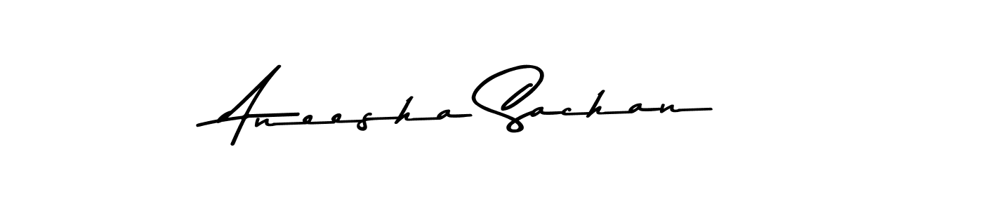 Make a beautiful signature design for name Aneesha Sachan. With this signature (Asem Kandis PERSONAL USE) style, you can create a handwritten signature for free. Aneesha Sachan signature style 9 images and pictures png