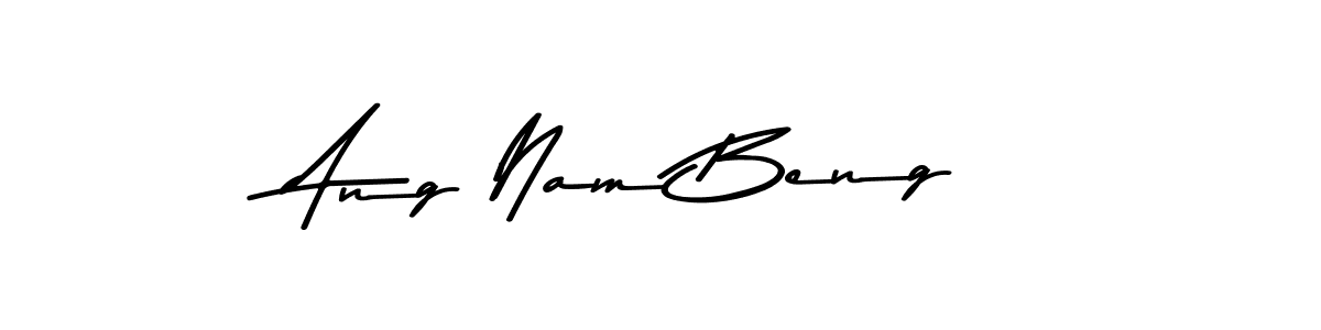 Use a signature maker to create a handwritten signature online. With this signature software, you can design (Asem Kandis PERSONAL USE) your own signature for name Ang Nam Beng. Ang Nam Beng signature style 9 images and pictures png