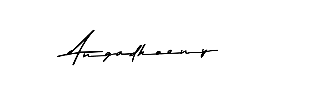 Use a signature maker to create a handwritten signature online. With this signature software, you can design (Asem Kandis PERSONAL USE) your own signature for name Angadhoeny. Angadhoeny signature style 9 images and pictures png