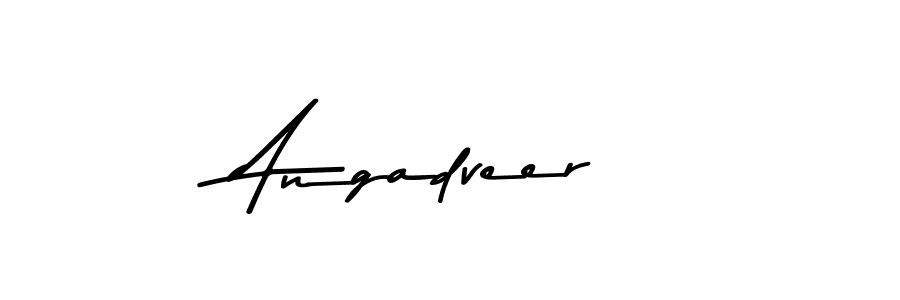 How to make Angadveer signature? Asem Kandis PERSONAL USE is a professional autograph style. Create handwritten signature for Angadveer name. Angadveer signature style 9 images and pictures png