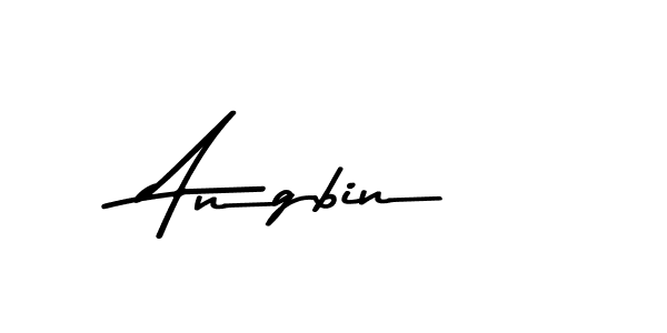 Make a beautiful signature design for name Angbin. With this signature (Asem Kandis PERSONAL USE) style, you can create a handwritten signature for free. Angbin signature style 9 images and pictures png