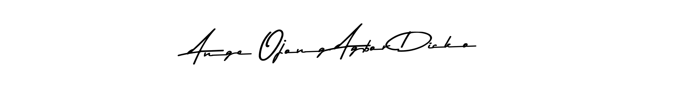 Make a beautiful signature design for name Ange Ojong Agbor Dicko. Use this online signature maker to create a handwritten signature for free. Ange Ojong Agbor Dicko signature style 9 images and pictures png